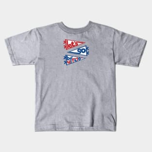 Vintage Cheer Pennants Kids T-Shirt